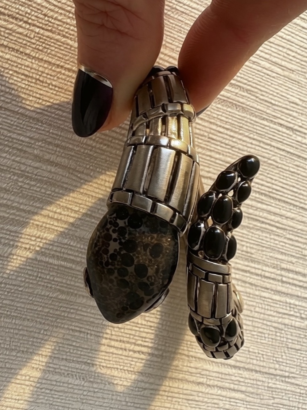 Roberto Cavalli Serpent Snake Bangle Bracelet Made in Italy - Picture 3 of 5